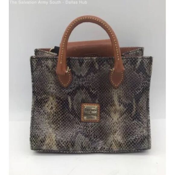 Dooney Bourke Small Snakeskin Python Print Tote Handbag Womens Size